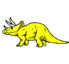 Dibujo Triceratops pintado por jorge