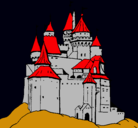 Dibujo Castillo medieval pintado por francesc