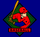 Dibujo Logo de béisbol pintado por santiago