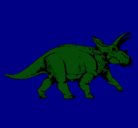 Dibujo Triceratops pintado por rex