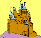 Dibujo Castillo medieval pintado por franciscojavierquero