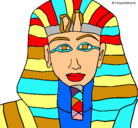 Dibujo Tutankamon pintado por nurzyp