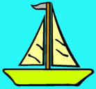 Dibujo Barco velero pintado por SAYDA