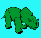 Dibujo Triceratops II pintado por ALVARO