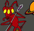 Dibujo Hormiga alienigena pintado por miguel
