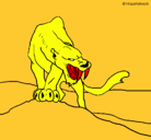 Dibujo Tigre con afilados colmillos pintado por HECTOR