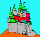 Dibujo Castillo medieval pintado por elioabel