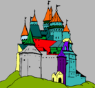 Dibujo Castillo medieval pintado por julach