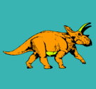 Dibujo Triceratops pintado por juanma