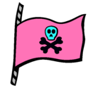 Dibujo Bandera pirata pintado por polkimjnb
