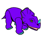 Dibujo Triceratops II pintado por ian