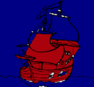 Dibujo Barco pintado por barcoenbrujado