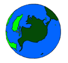 Dibujo Planeta Tierra pintado por joss