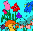 Dibujo Fauna y flora pintado por victor