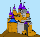 Dibujo Castillo medieval pintado por esteban