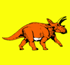 Dibujo Triceratops pintado por osvar