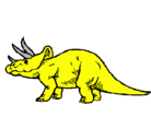 Dibujo Triceratops pintado por adrian