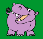 Dibujo Hipopótamo pintado por FRANCKY