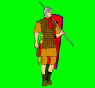 Dibujo Soldado romano pintado por DANI