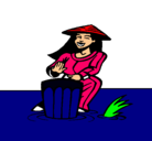 Dibujo Mujer tocando el bongó pintado por enwj12judhye6yerctrgcfhy