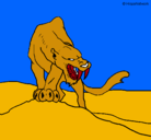 Dibujo Tigre con afilados colmillos pintado por MARCO