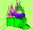 Dibujo Castillo medieval pintado por pablo