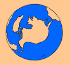 Dibujo Planeta Tierra pintado por hectorm