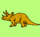 Dibujo Triceratops pintado por aleli