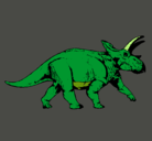Dibujo Triceratops pintado por arturox