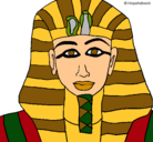 Dibujo Tutankamon pintado por Mariam