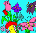 Dibujo Fauna y flora pintado por paula