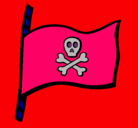 Dibujo Bandera pirata pintado por NOELFERNANDO