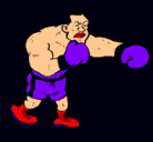 Dibujo Boxeador pintado por irvin