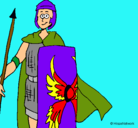 Dibujo Soldado romano II pintado por sebas2