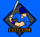 Dibujo Logo de béisbol pintado por g