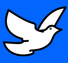 Dibujo Paloma de la paz pintado por reyna
