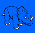 Dibujo Triceratops II pintado por xd