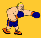 Dibujo Boxeador pintado por laudy