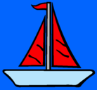 Dibujo Barco velero pintado por esteban