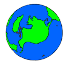 Dibujo Planeta Tierra pintado por gerardito