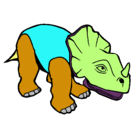 Dibujo Triceratops II pintado por frank