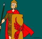 Dibujo Soldado romano II pintado por laudy