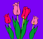 Dibujo Tulipanes pintado por superdinosaurio4000