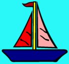 Dibujo Barco velero pintado por gino