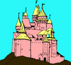 Dibujo Castillo medieval pintado por charol