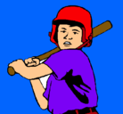 Dibujo Niño bateador pintado por kendall