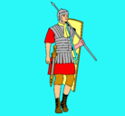 Dibujo Soldado romano pintado por Joan