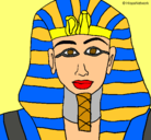 Dibujo Tutankamon pintado por ulises