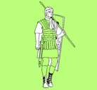 Dibujo Soldado romano pintado por rodrigo