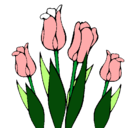 Dibujo Tulipanes pintado por gab